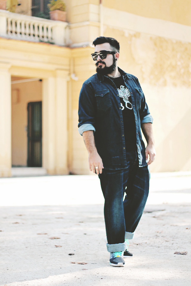 fashion blogger roma, outift, guy overboard, 2m, two men in the world, 2w2m, denim, jeans, made in italy, japan, kuroki, total denim, fashion blogger uomo
