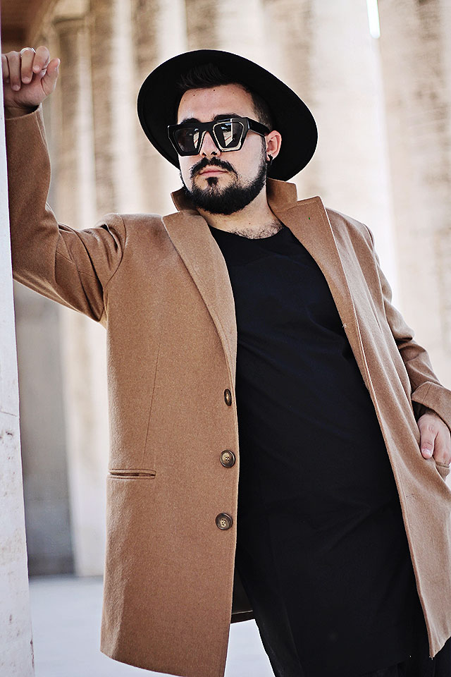 outfit, fashion blogger uomo, fashion blogger roma, tailor4less, cappotto cammello, camel coat, cappotto su misura