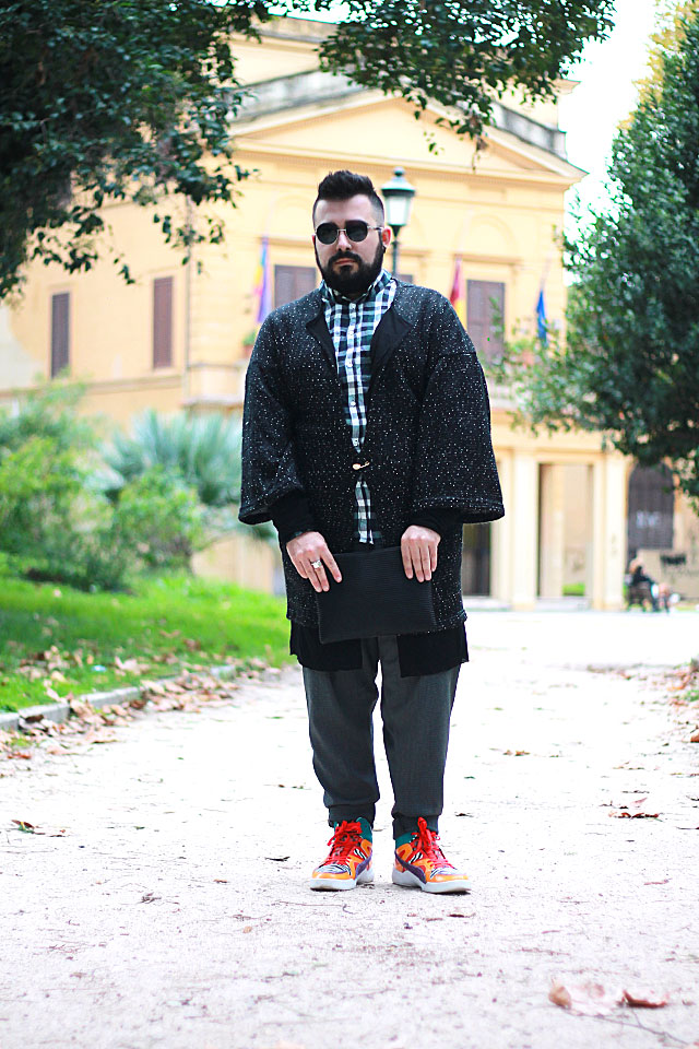 dresslily zip clutch, guy overboard, plus size men outfit, fashion blogger uomo roma