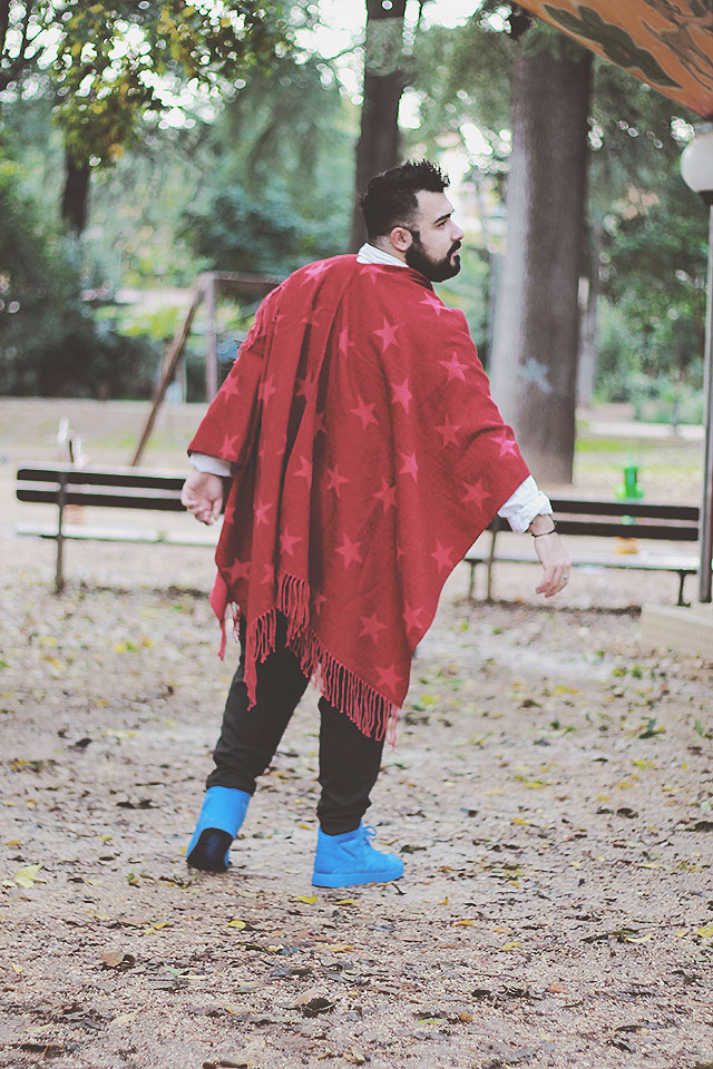 maxi sciarpa uomo, men shawl, outfit uomo inverno 2016, fashion blogger uomo roma, plus size male fashion blogger