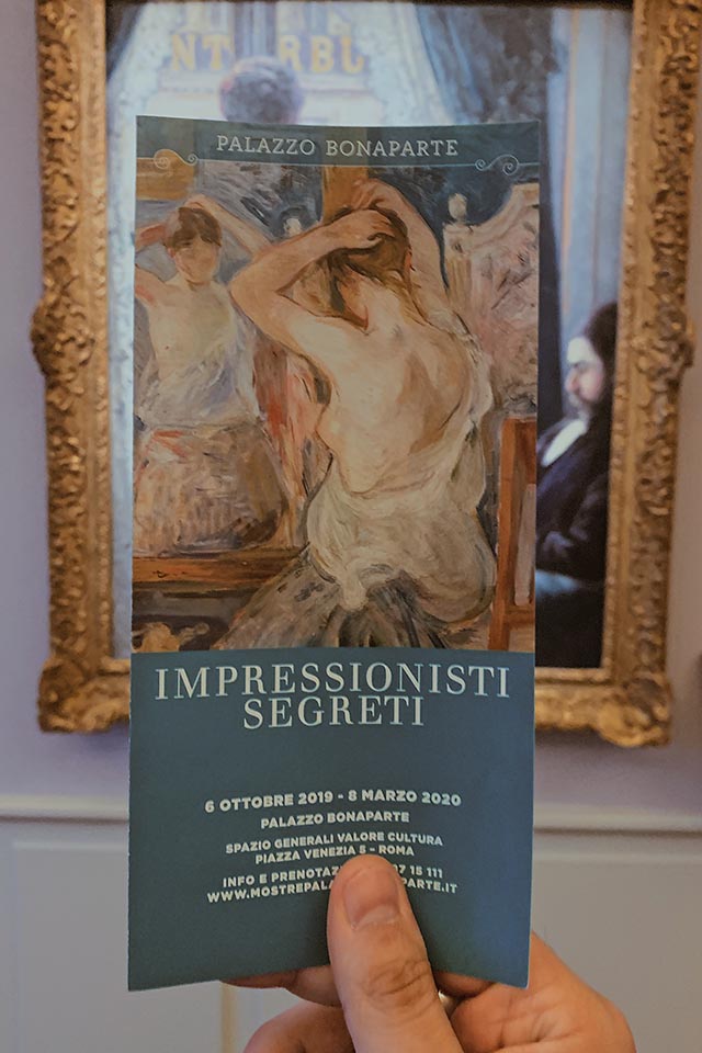 Mostra Impressionisti segreti, Palazzo Bonaparte Roma